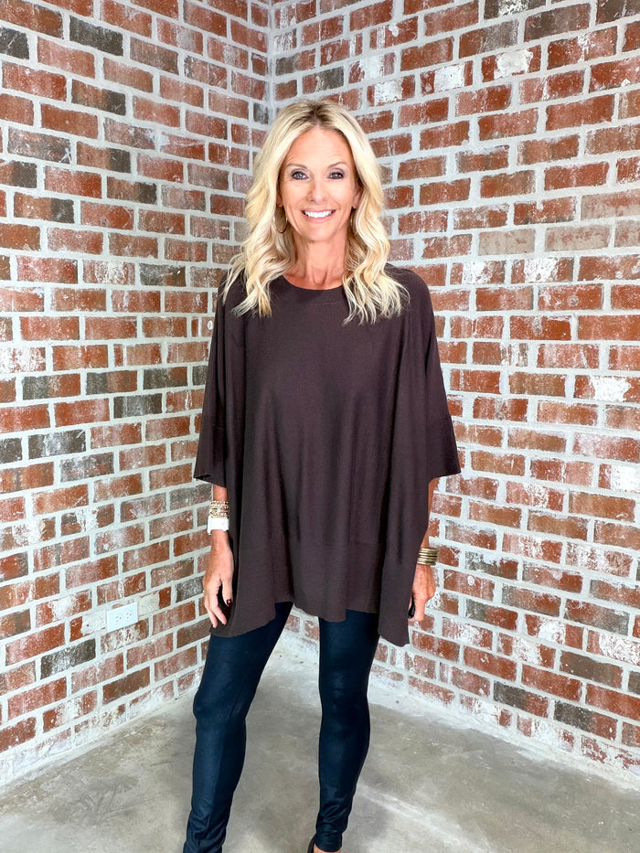 ROWAN SWEATER-BROWN