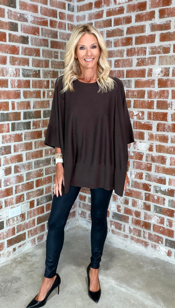 ROWAN SWEATER-BROWN