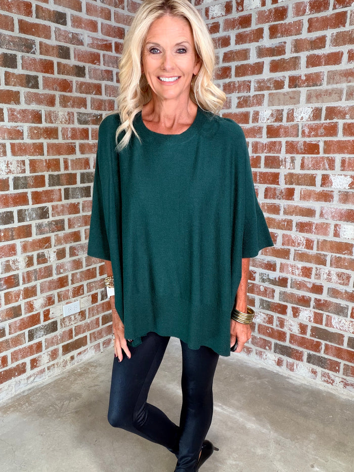 ROWAN SWEATER-SEA GREEN