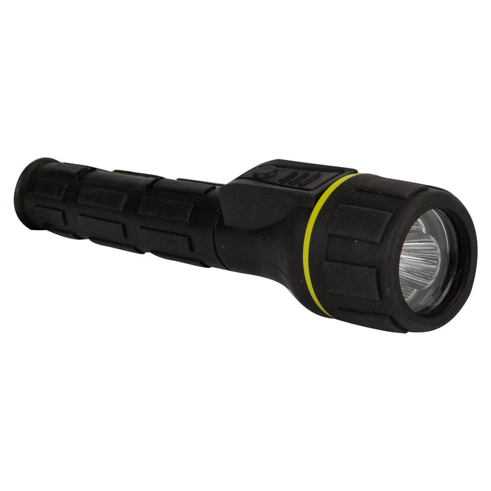 Rubber Cob Torch  Black - 18cm x 4cm