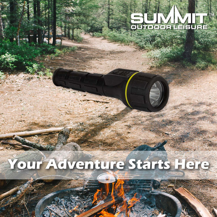 Rubber Cob Torch  Black - 18cm x 4cm