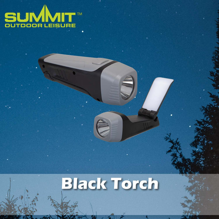 Rubber Cob Torch Good for Days Out Black - 4.5cm x 5cm