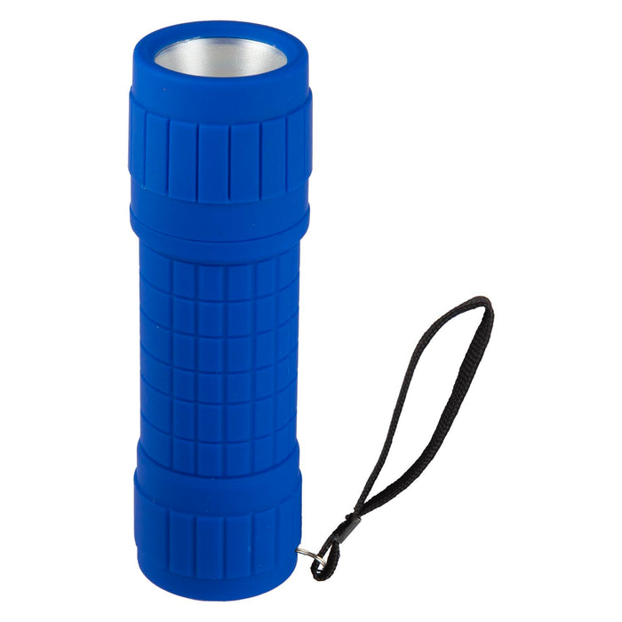 Rubber Cob Torch  Blue - 10cm x 4cm