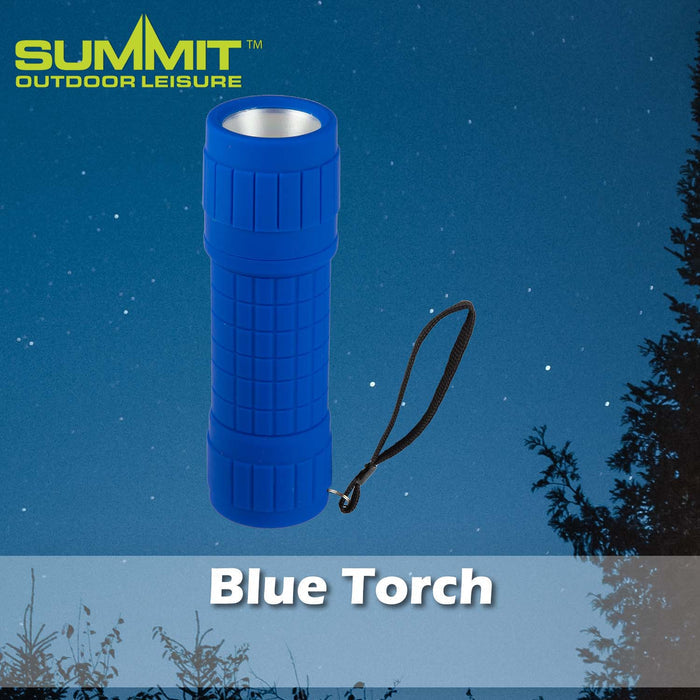 Rubber Cob Torch Good for Days Out Blue - 10cm x 4cm
