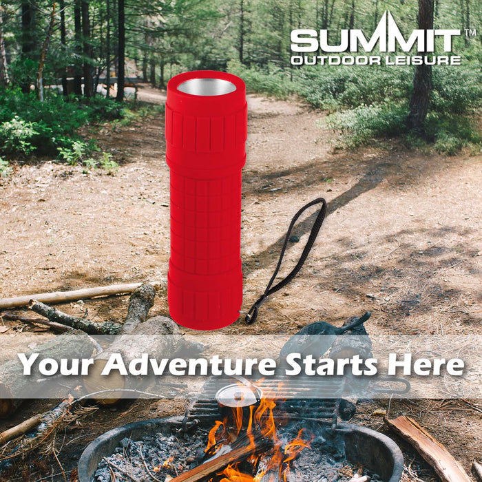 Rubber Cob Torch  Red - 10cm x 4cm