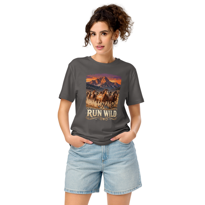 Run Wild Unisex Organic Mid-light T-shirt