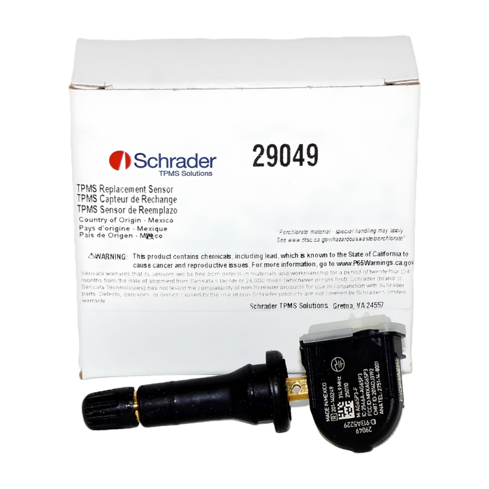 Schrader 29049 OE Replacement TPMS Sensor, 314.9 MHz Snap-In (Ea.)