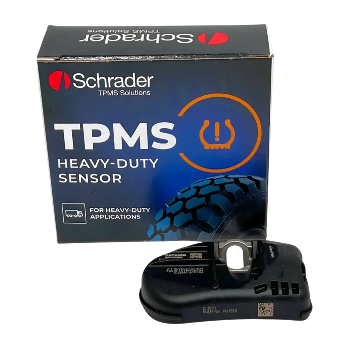 Schrader 53718 heavy-duty TPMS sensor, 433 MHz, clamp-in, relearn required