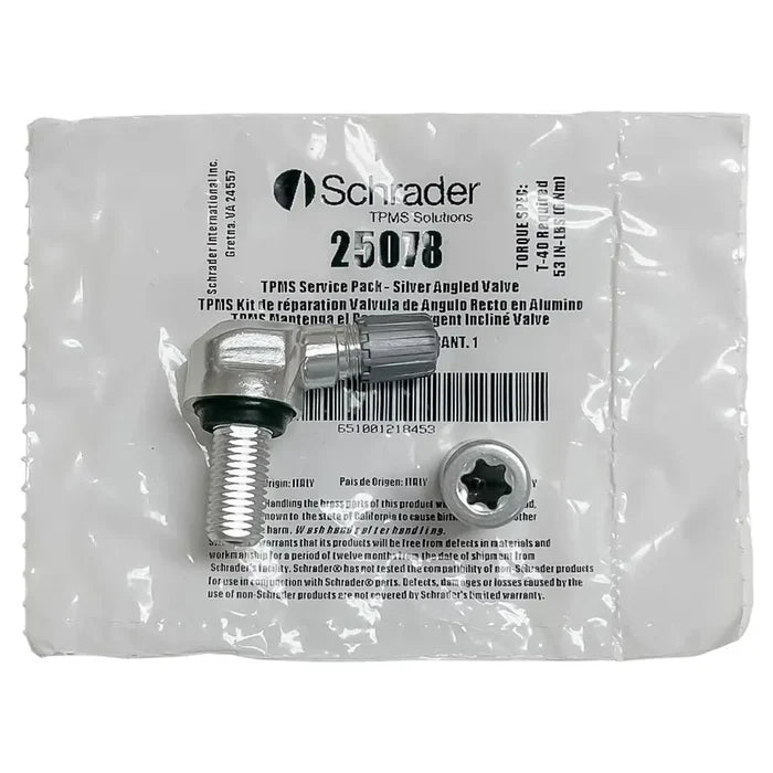 Schrader Angled Stem Valve Kit/Service Pack for 33900