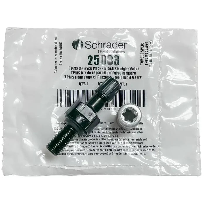 Schrader Straight Stem Valve Kit/Service Pack for 33900