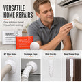 🧱 Sellador impermeable para juntas de pared para tuberías de aire acondicionado - Paquete de 10 unidades. Sellador moldeable para juntas de pared y orificios de tuberías | Aplicación sin herramientas-ES