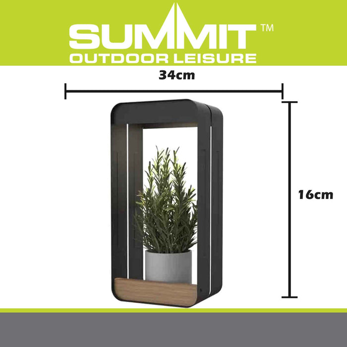 Solar Wall Light & Planter