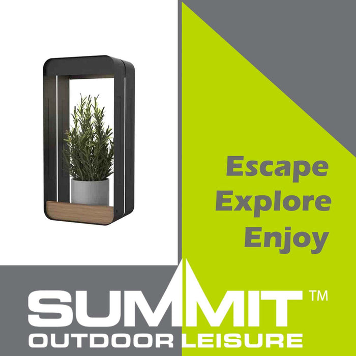Solar Wall Light & Planter