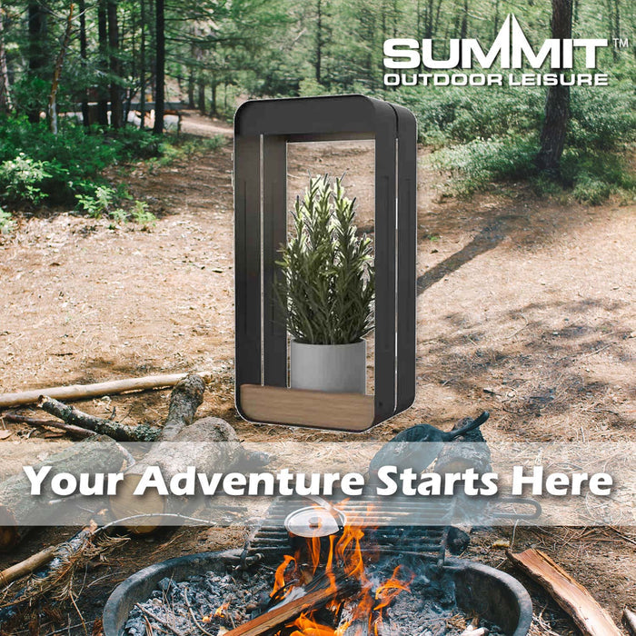 Solar Wall Light & Planter