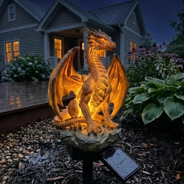 Solarna vrtna svetilka Dragon Legacy Golden Ember Edition-SI