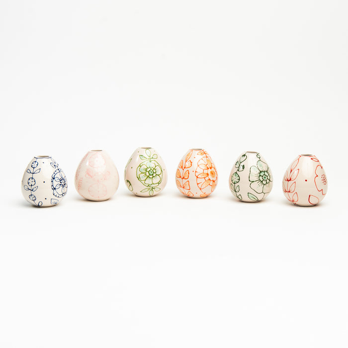 Stephanie Verdun Egg Vases on a white background at Addison West