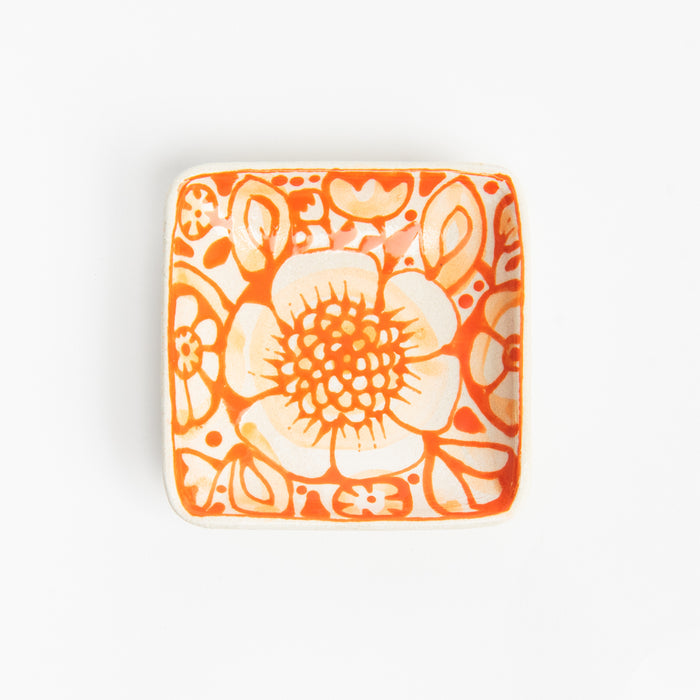 Stephanie Verdun Little Square Dish on a white background at Addison West