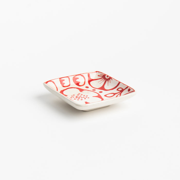 Stephanie Verdun Little Square Dish on a white background at Addison West