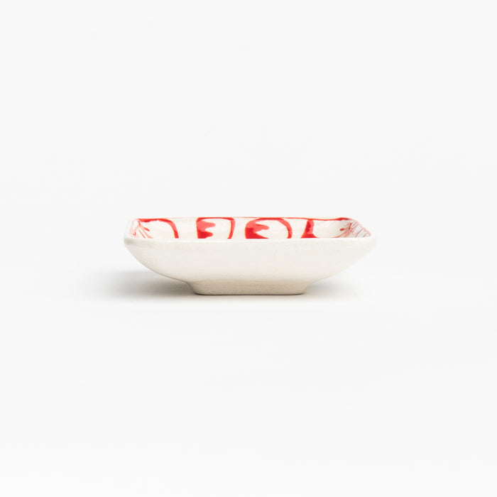 Stephanie Verdun Little Square Dish on a white background at Addison West