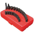 Impact Socket - Sunex 1/4 In Dr. 23 Pc. SAE And Metric Master Magnetic Impact Socket Set