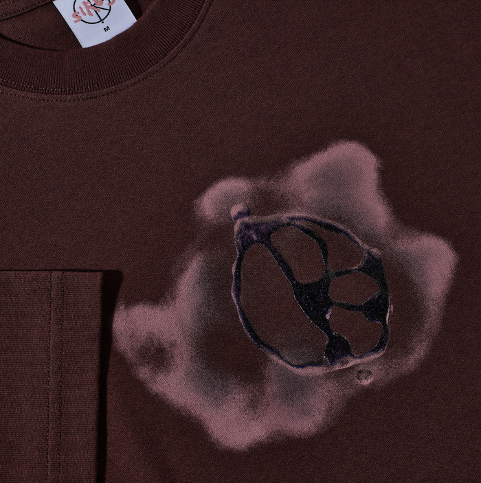 Tee | Metal Logo - Washed Bordeaux