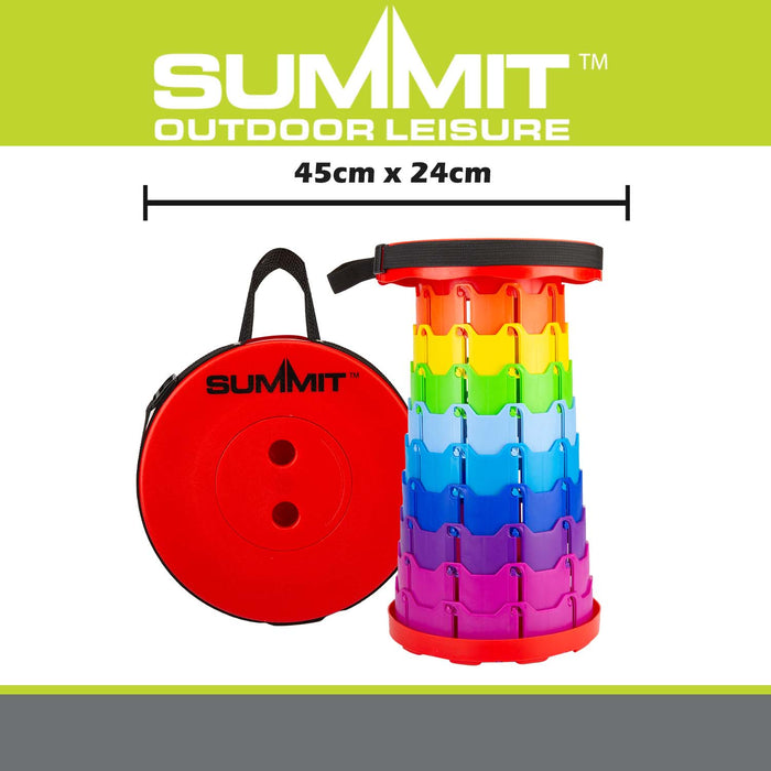 Telescopic Rainbow Stool  Multi - 45cm x 24cm