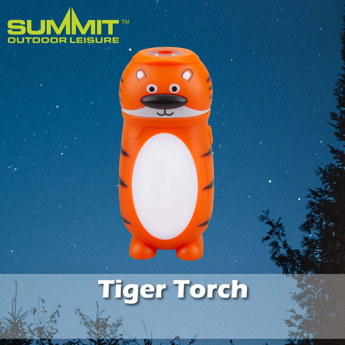 Tiger Torch Good for Days Out Orange - 12cm x 6cm