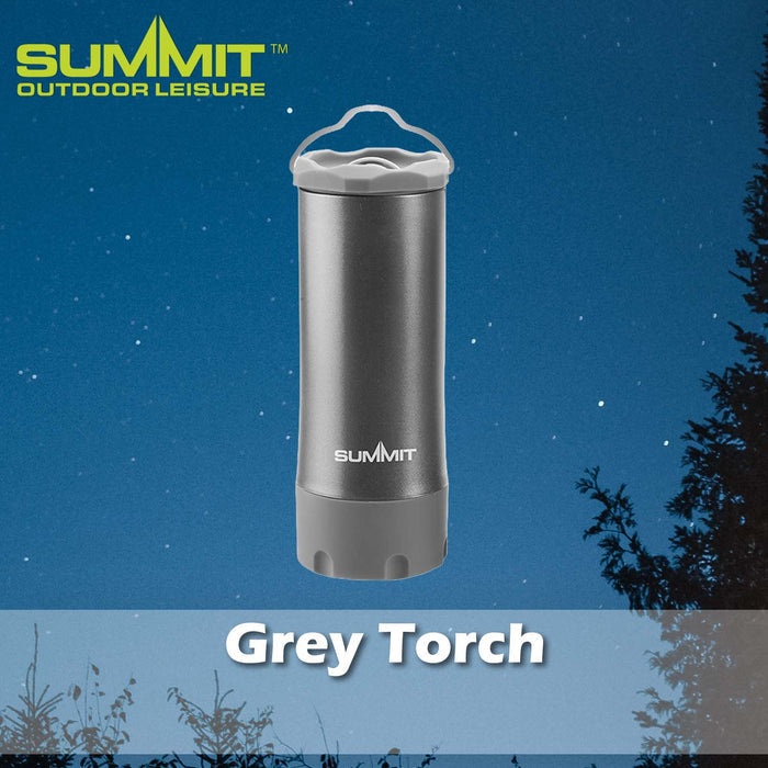 Torch Lantern Good for Days Out Grey - 10cm x 4.5cm