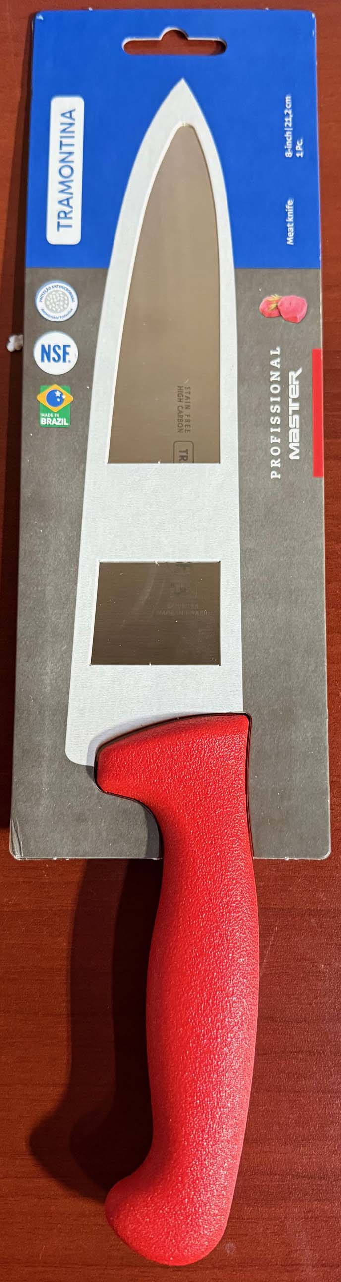 Tramontina Chef Knife Red Handle