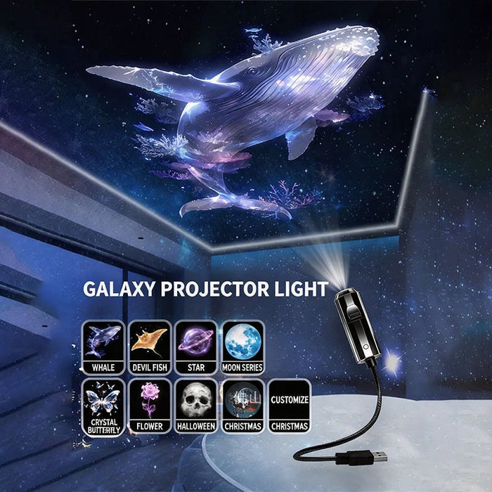 USB „Galaxy“ projektorius ir mėnulio nakties šviesa-LT
