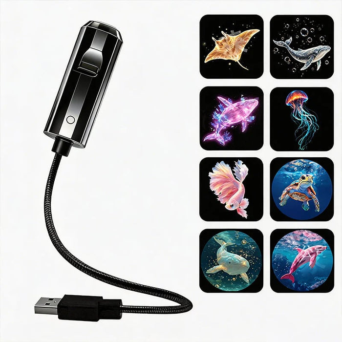 USB „Galaxy“ projektorius ir mėnulio nakties šviesa-LT