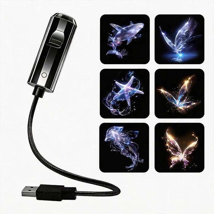 USB „Galaxy“ projektorius ir mėnulio nakties šviesa-LT
