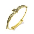 Victorian Bat Bracelet in Gold