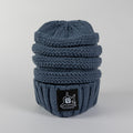 White Shark Knit Beanie - Denim