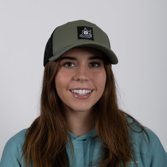 White Shark Trucker - Green/Black