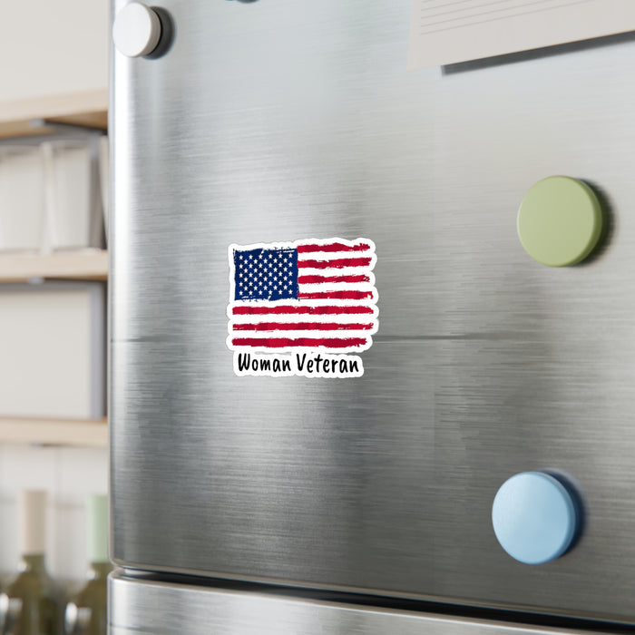 Woman Veteran - Vinyl Decals