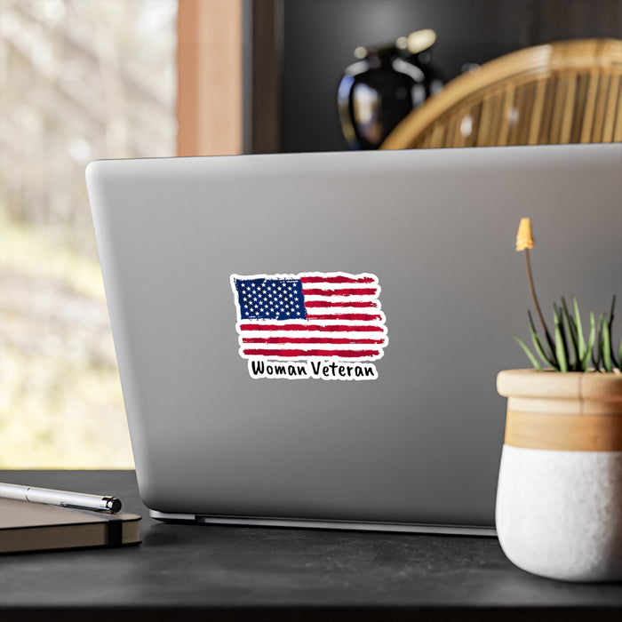 Woman Veteran - Vinyl Decals