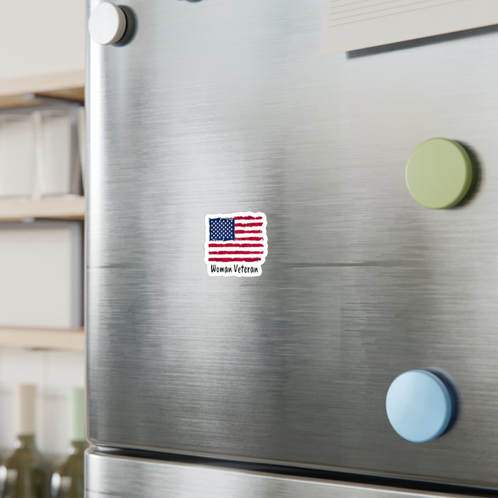 Woman Veteran - Vinyl Decals